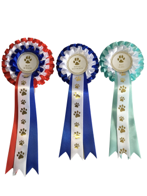 DOG SHOW ROSETTES